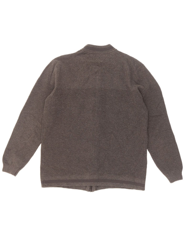 Suéter cardigã masculino Zara XL cinza