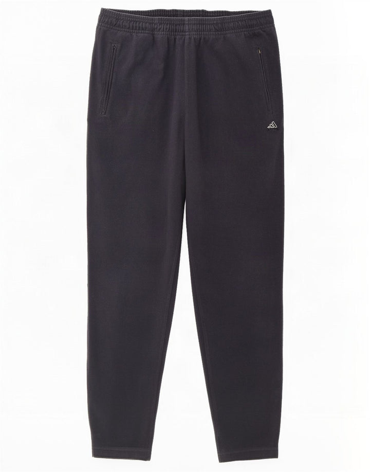 Calça de treino feminina Adidas UK 14 grande poliéster azul marinho