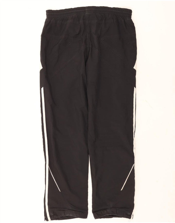 Calça de treino masculina Adidas médio preto colorblock poliéster