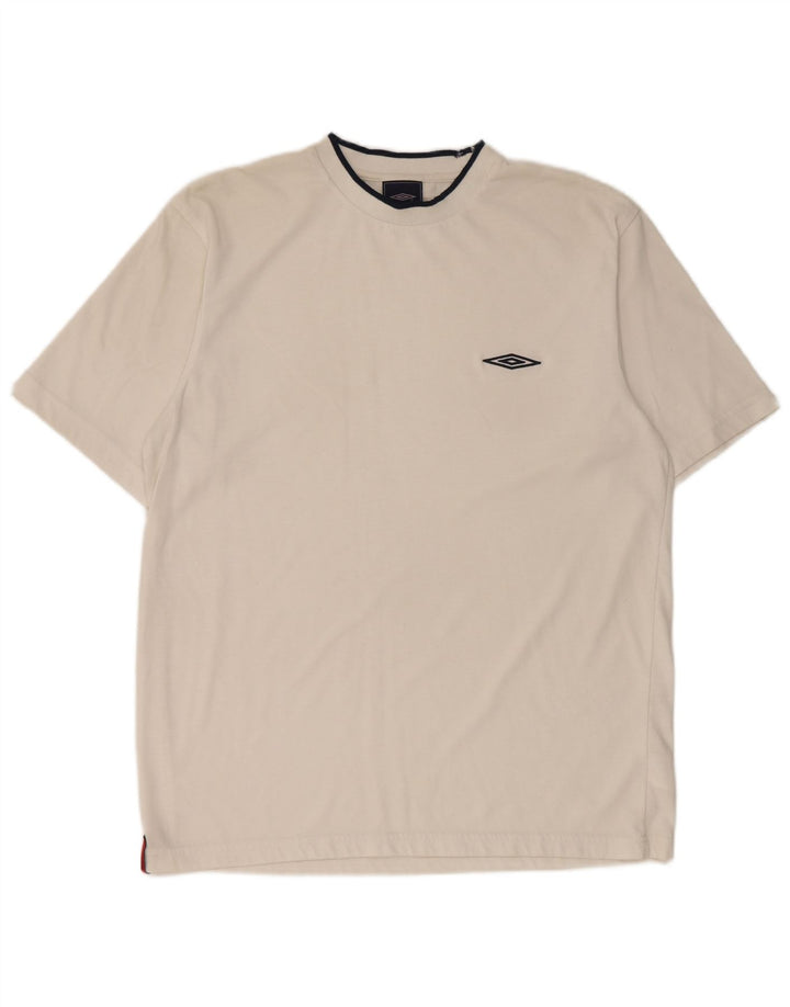 Umbro Camiseta Masculina Top Grande Poliéster Branco