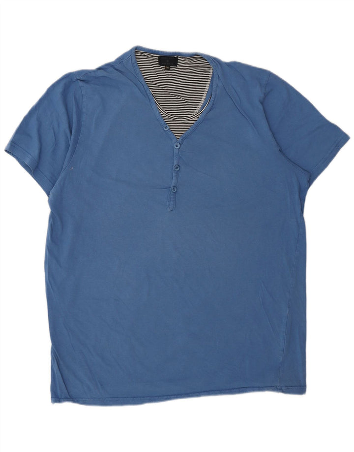 Camiseta masculina Jack & Jones Top 2XL algodão azul