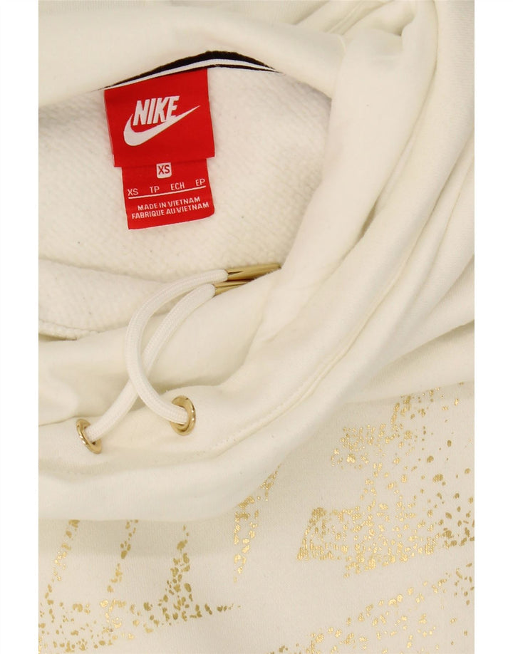 NIKE Mens Graphic Hoodie Jumper XS White Cotton Vintage Nike and Second-Hand Nike from Messina Hembry 