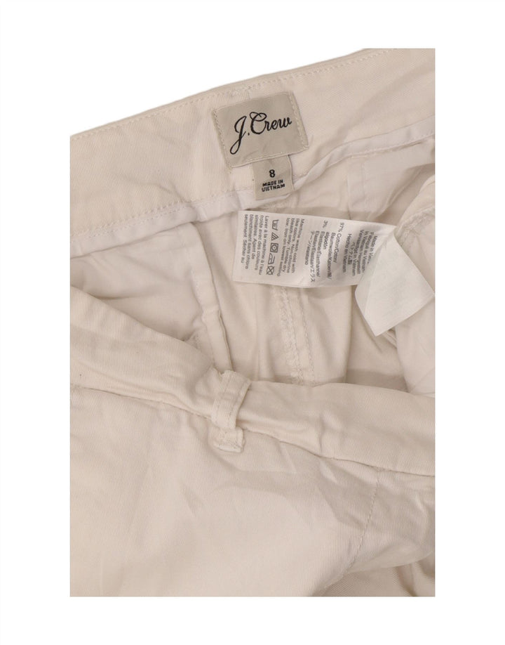 J. CREW Womens Chino Shorts US 8 Medium W32 White Cotton Vintage J. Crew and Second-Hand J. Crew from Messina Hembry 
