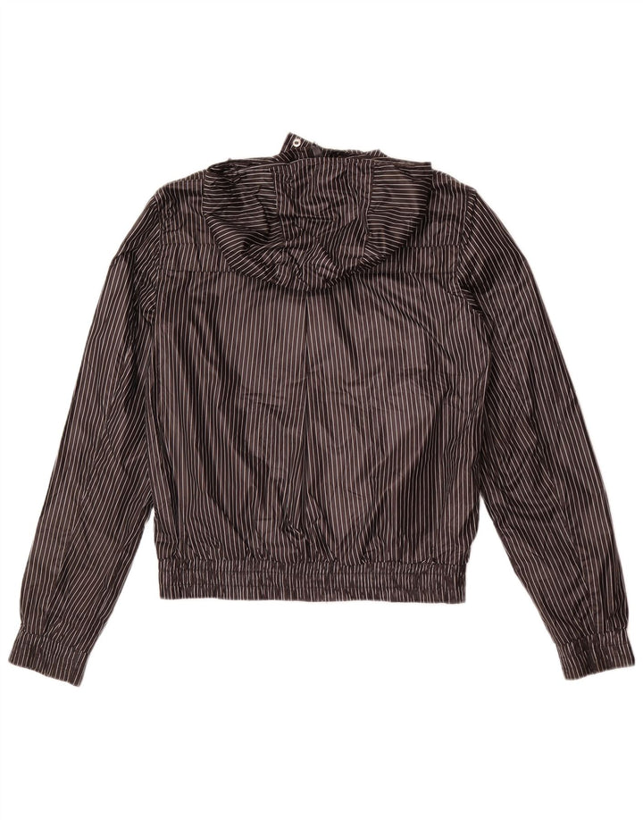 Roxy Jaqueta feminina com capuz e moletom UK 18 XL cinza risca de giz poliéster