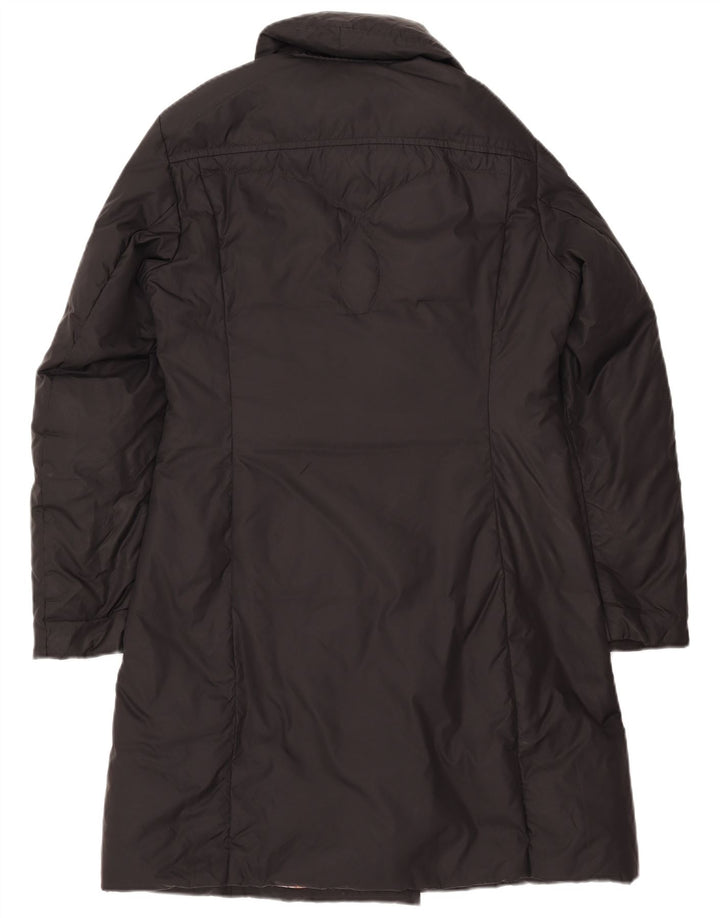 Casaco acolchoado com peito duplo feminino Calvin Klein Jeans Reino Unido 14 médio preto