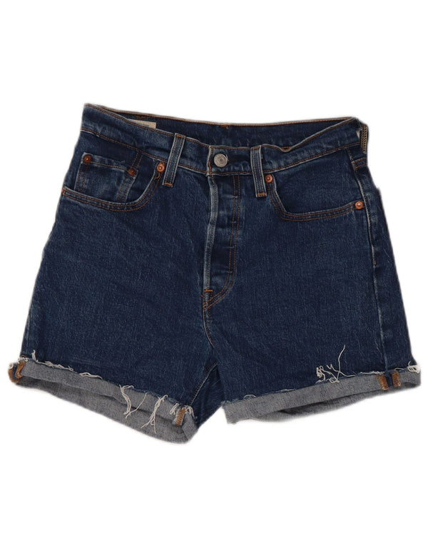Shorts jeans feminino Levi's 501 W25 XS azul algodão