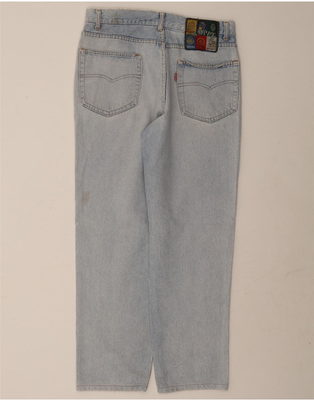 WAMPUM Womens Straight Jeans W32 L30 Blue Vintage Wampum and Second-Hand Wampum from Messina Hembry 