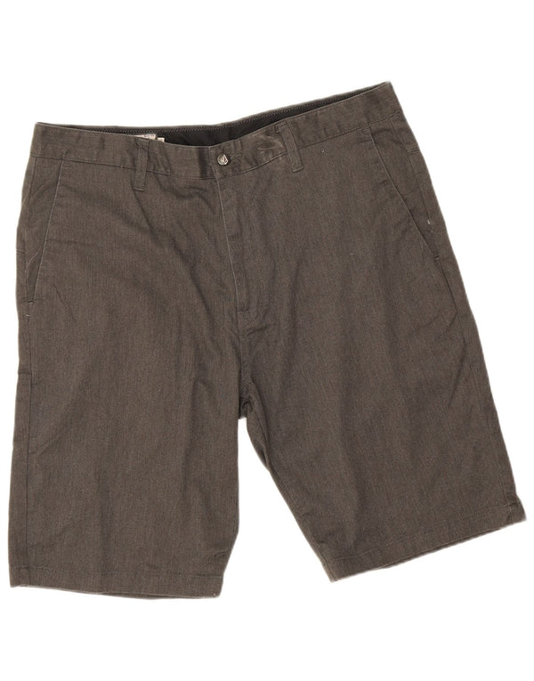 Volcom Mens Chino Shorts W36 Grande Algodão Cinza
