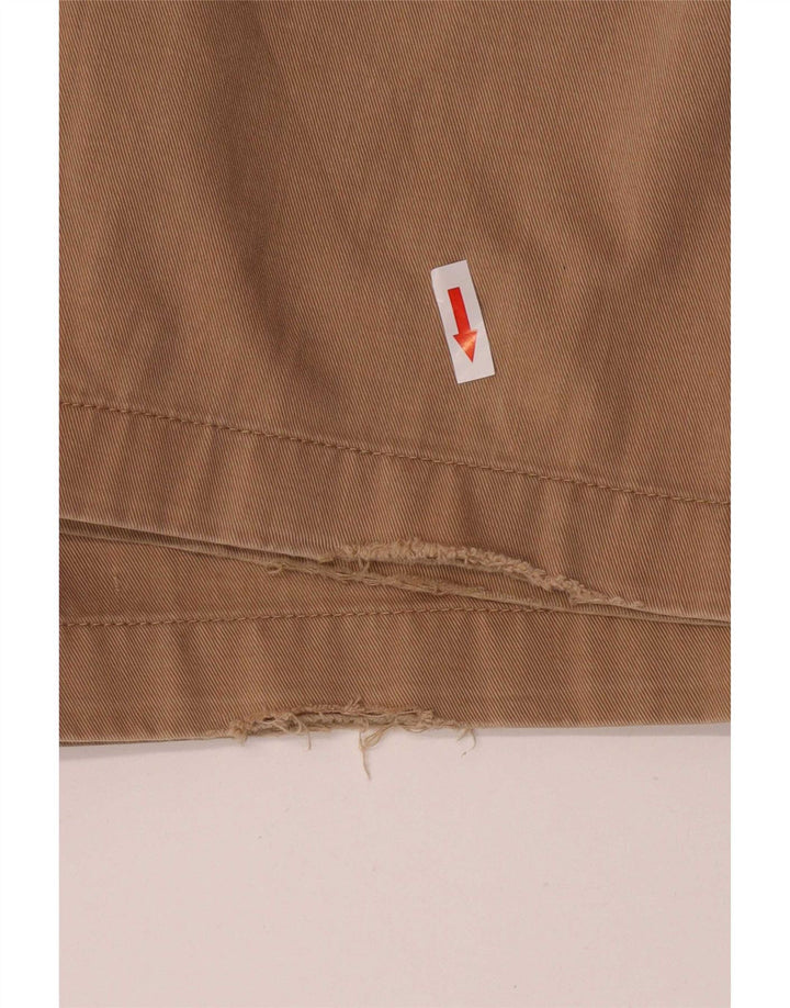 Calça chino masculina Marks & Spencer azul Harbour Pegged W42 L31 bege