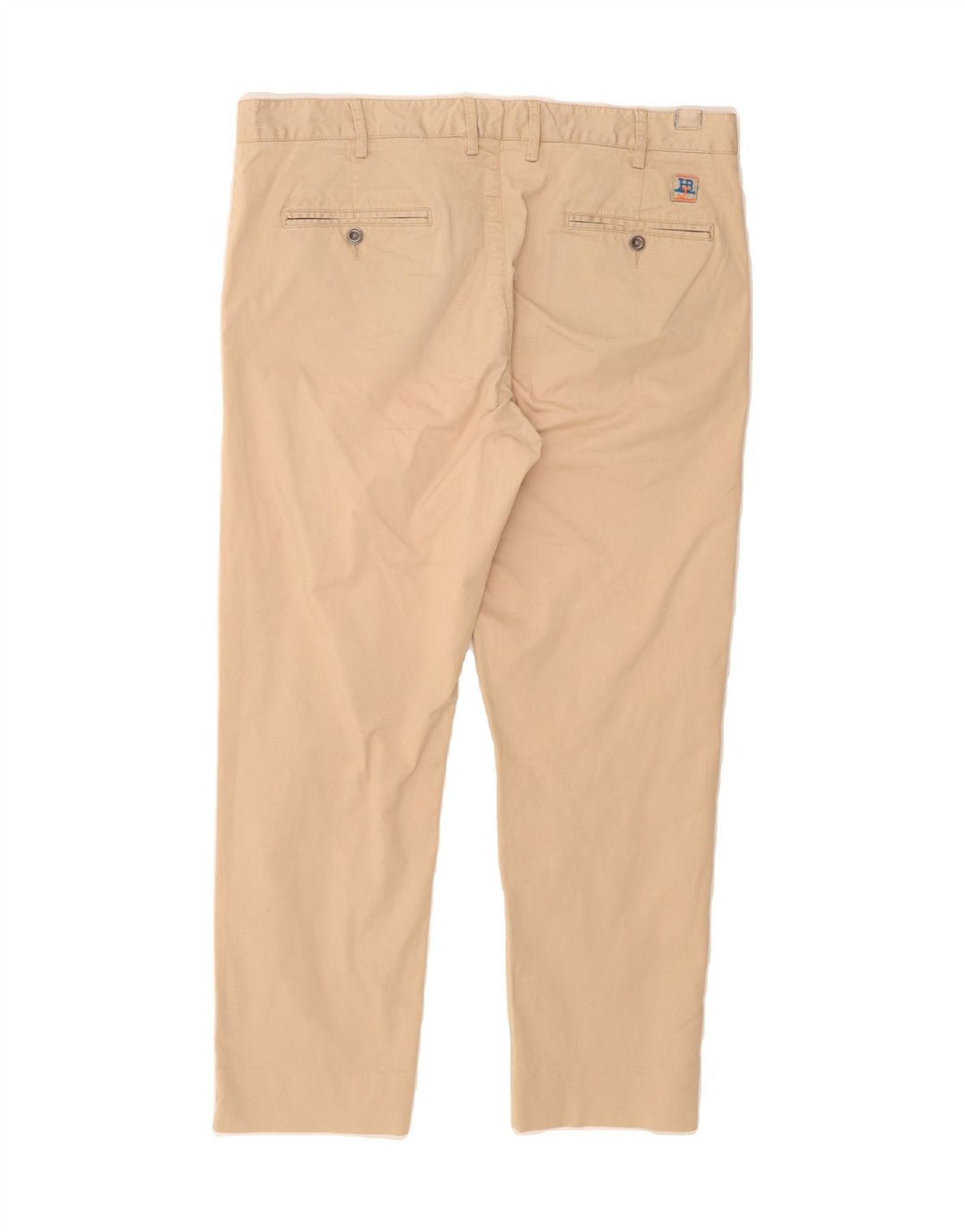HARMONT & BLAINE Mens Straight Chino Trousers W34 L27 Beige Vintage Harmont & Blaine and Second-Hand Harmont & Blaine from Messina Hembry 