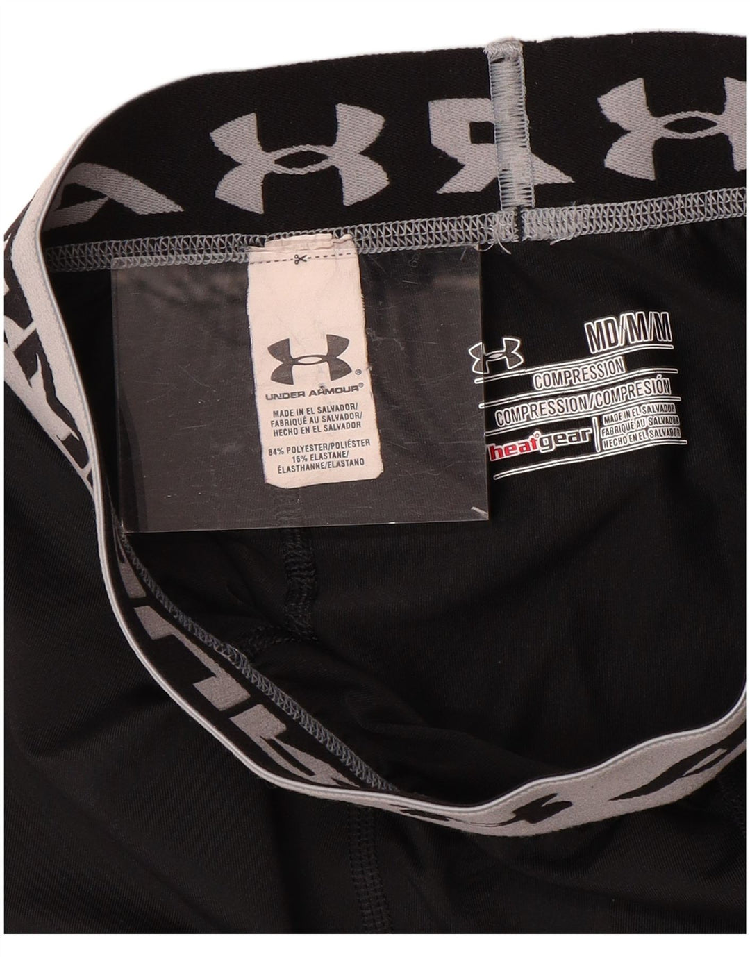 Under Armour Mens Graphic Leggings Médio Preto Poliéster