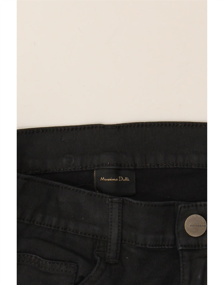 MASSIMO DUTTI Womens Straight Capri Trousers EU 34 2XS W24 L22 Black Vintage Massimo Dutti and Second-Hand Massimo Dutti from Messina Hembry 