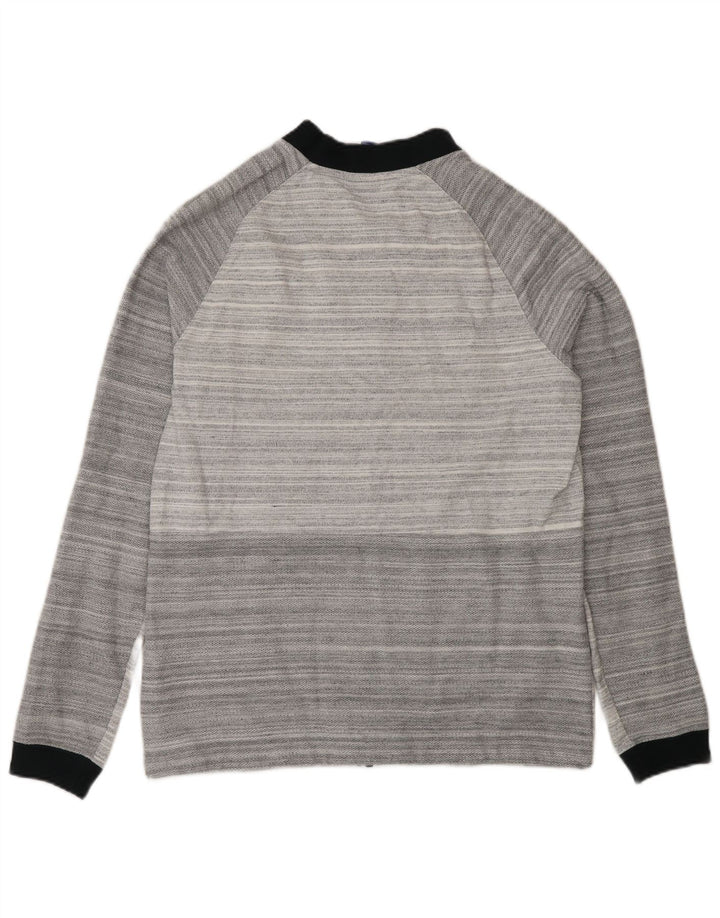 Jaqueta Nike Feminina Regular Fit Treino Top Cinza Médio Listrado Algodão