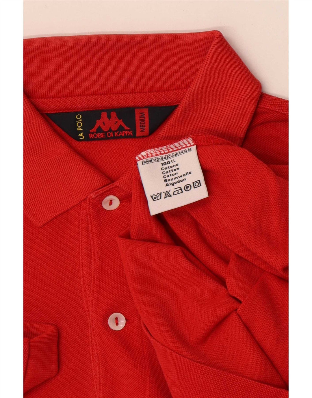 Camisa polo masculina Kappa médio algodão vermelho