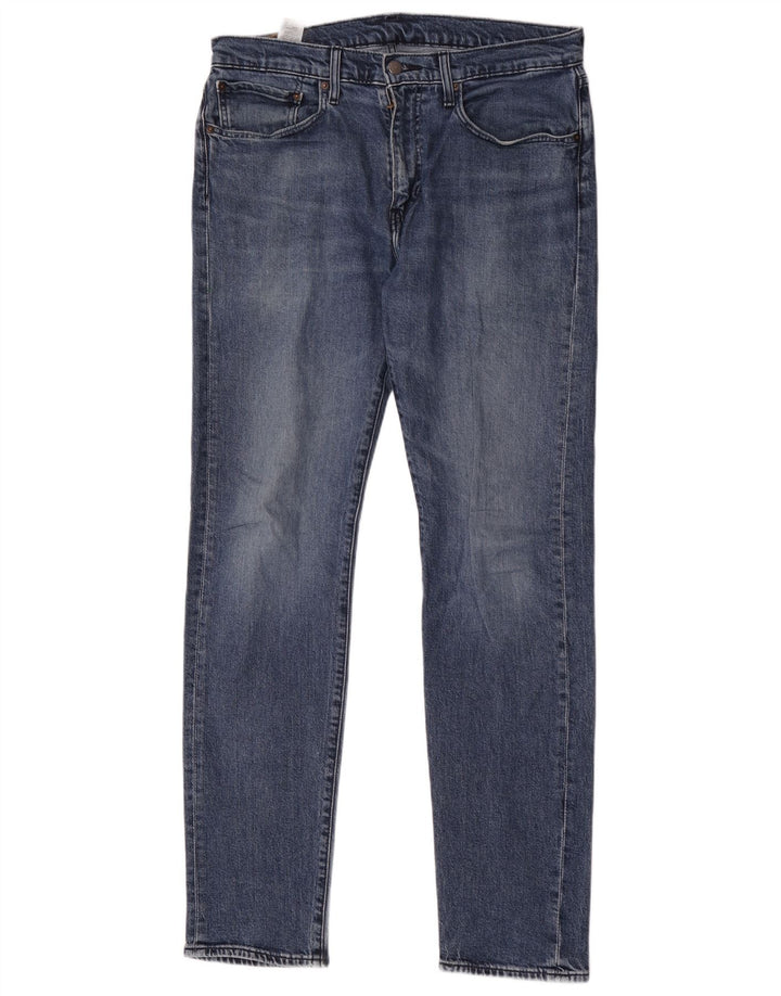 Levi's Masculino 502 Tapered Jeans W34 L36 Azul Algodão