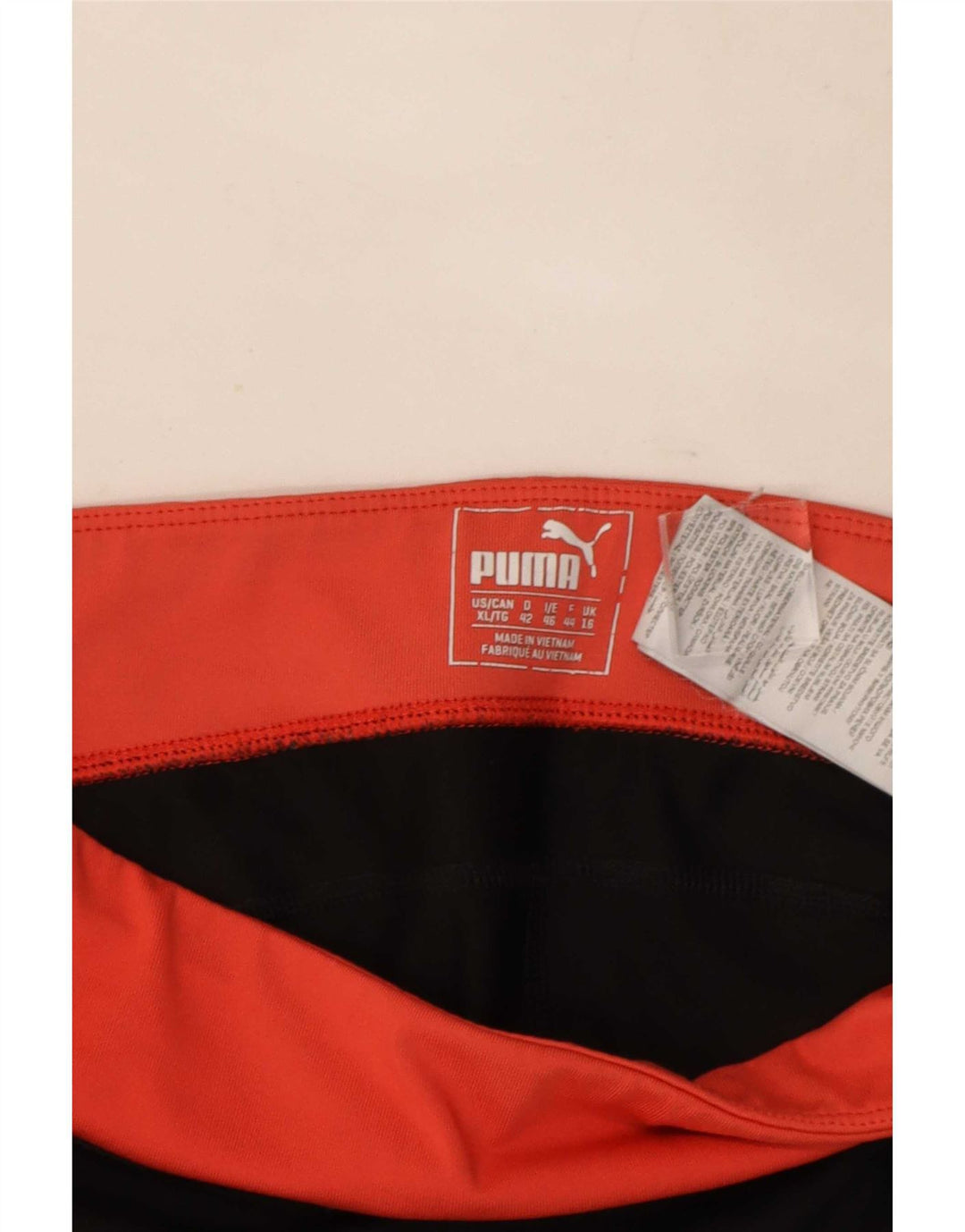 Puma Womens Capri Leggings UK 16 Grande Preto Colorblock Poliéster