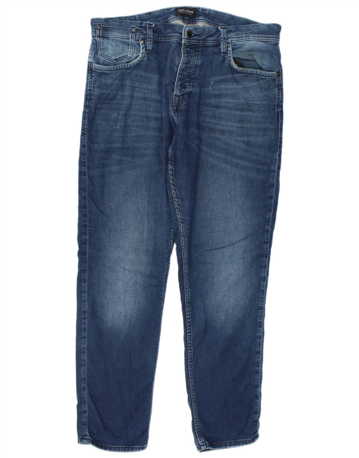 Jeans masculinos Jack & Jones Slim W34 L32 algodão azul