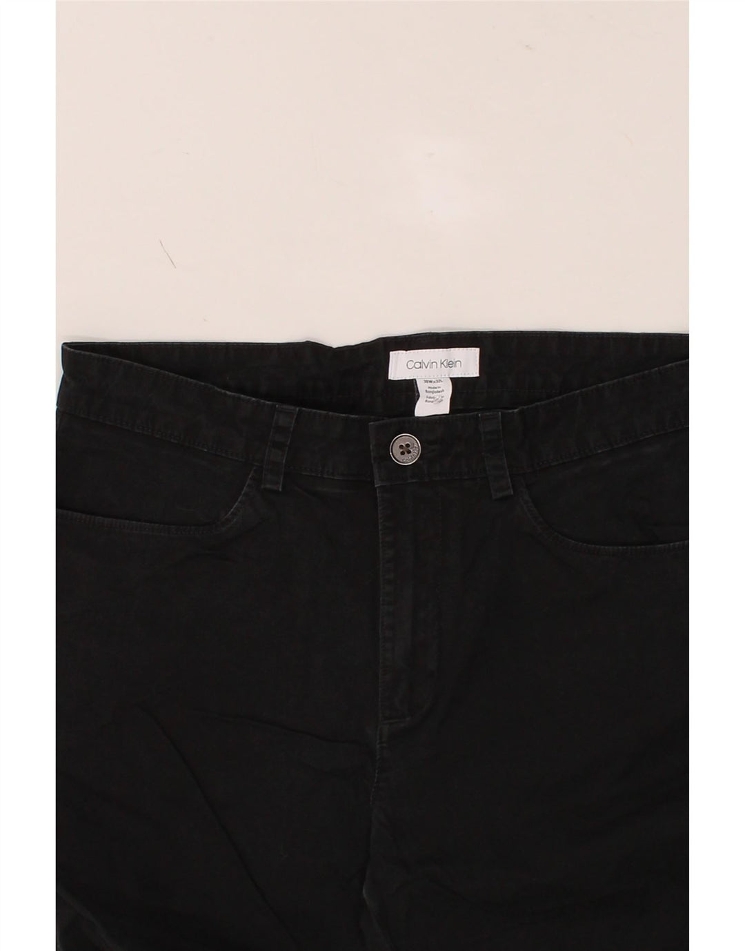 CALVIN KLEIN Womens Straight Casual Trousers W30 L32 Black Vintage Calvin Klein and Second-Hand Calvin Klein from Messina Hembry 