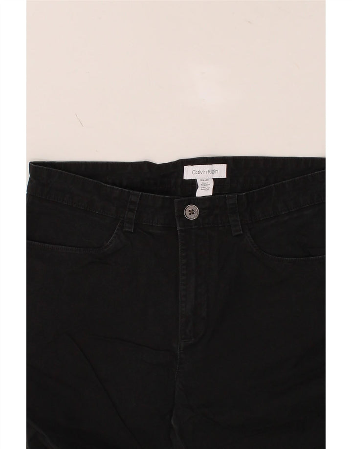 CALVIN KLEIN Womens Straight Casual Trousers W30 L32 Black Vintage Calvin Klein and Second-Hand Calvin Klein from Messina Hembry 