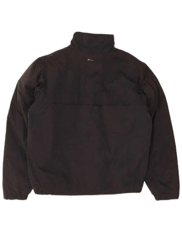 Jaqueta corta-vento masculina Columbia UK 38 algodão preto médio