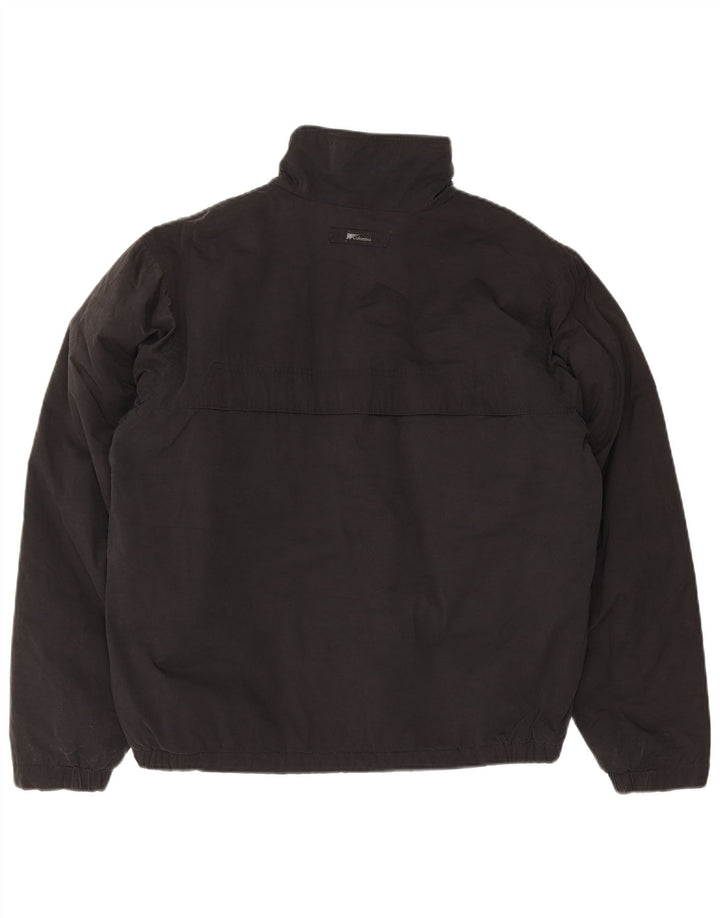 Jaqueta corta-vento masculina Columbia UK 38 algodão preto médio