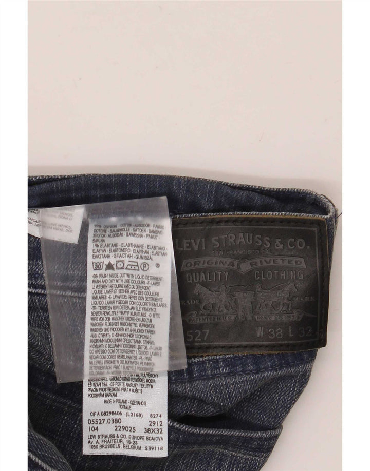Levi's Masculino 527 Bootcut Jeans W38 L32 Azul Algodão