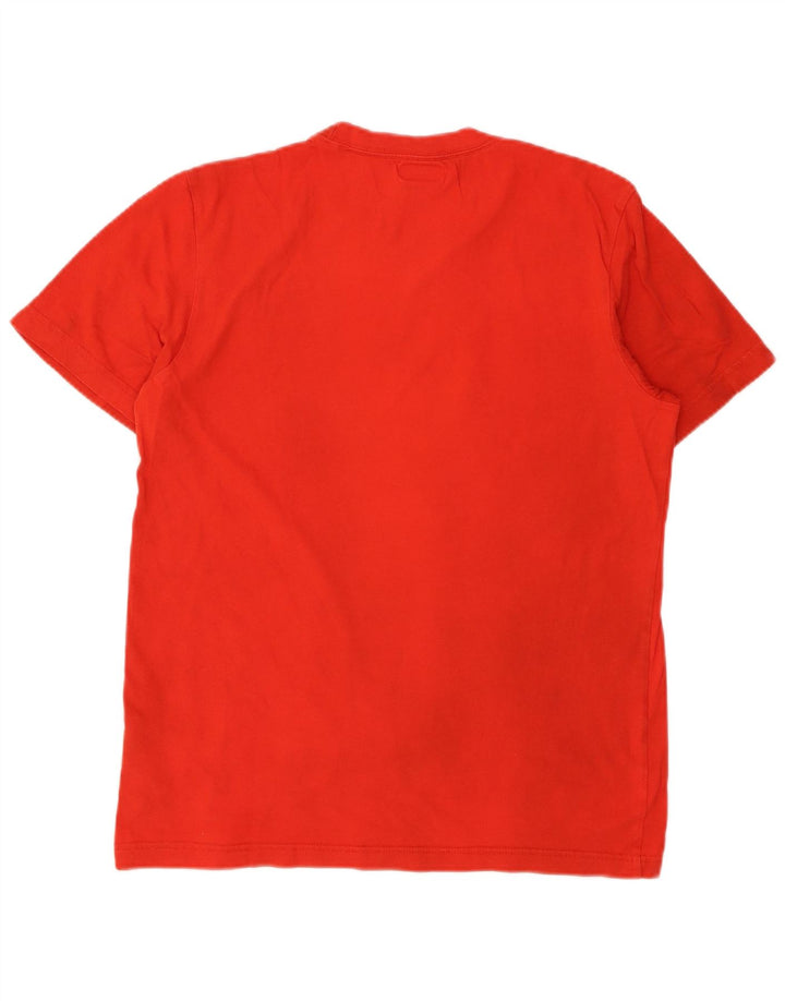 Adidas Mens Graphic T-Shirt Top Médio Algodão Vermelho