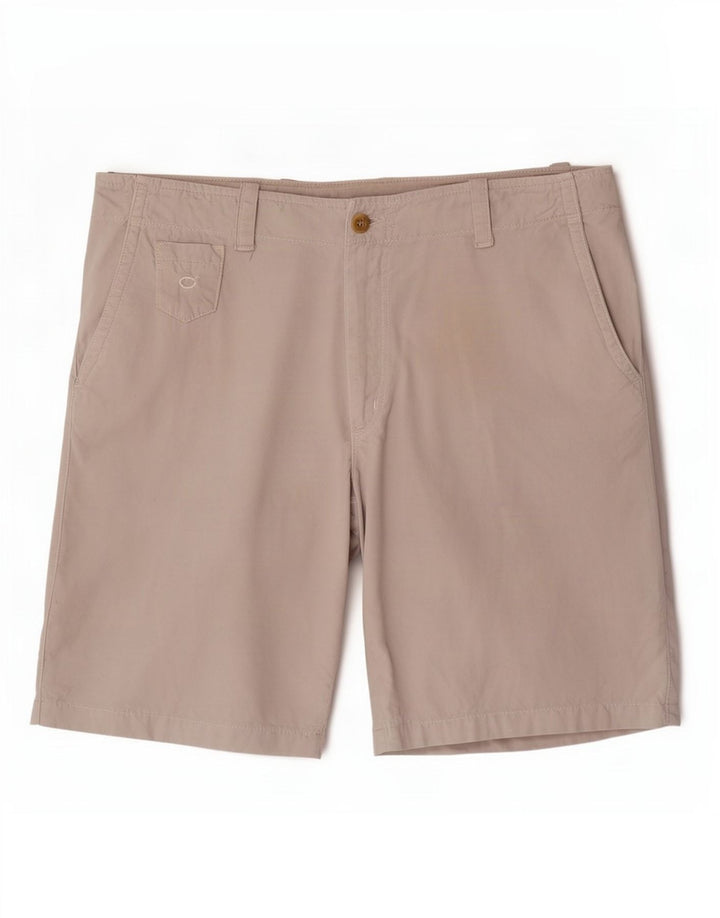 Carrera Mens Chino Shorts W36 Grande Algodão Cinza