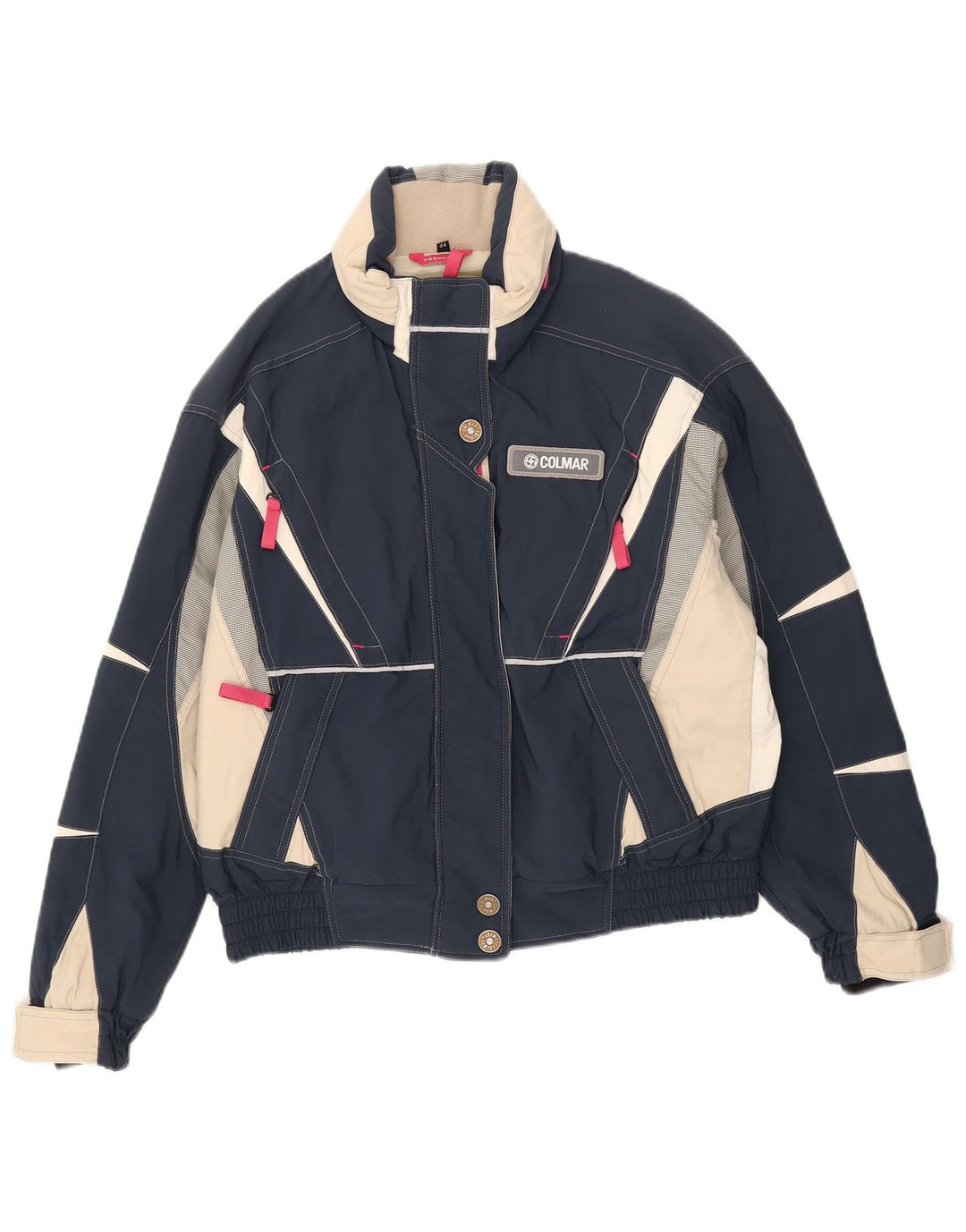 Jaqueta de esqui feminina com capuz Colmar IT 44 médio azul marinho colorblock