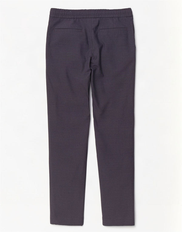 Zara Mens Slim Chino Calças Pequenas W30 L30 Azul Marinho Poliéster