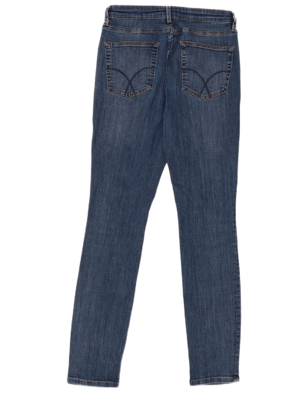 Crew Clothing Womens Skinny Jeans UK 12 Médio W30 L29 Azul Algodão
