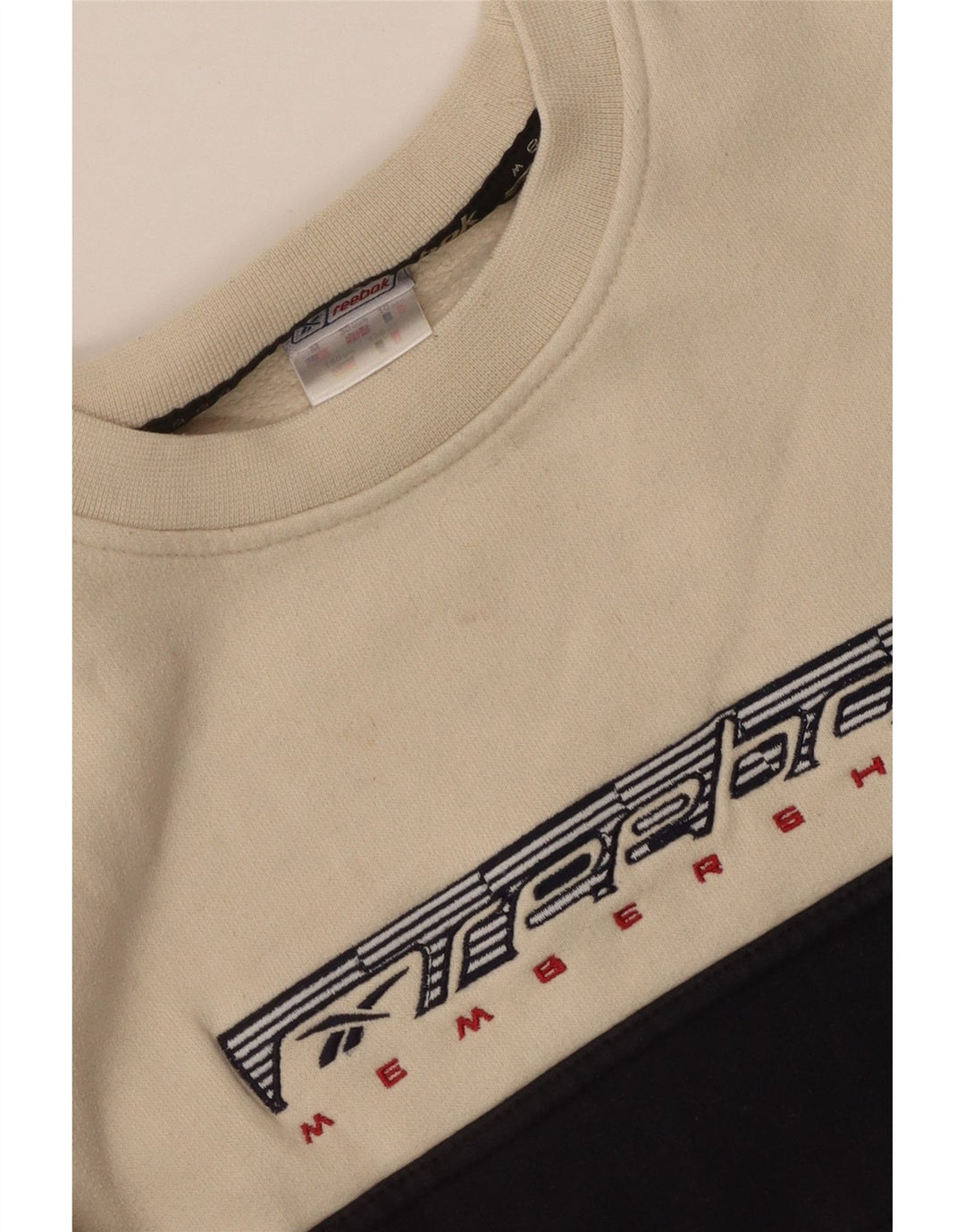 Reebok Meninos Graphic Sweatshirt Jumper 10-11 Anos Médio Bege Colourblock