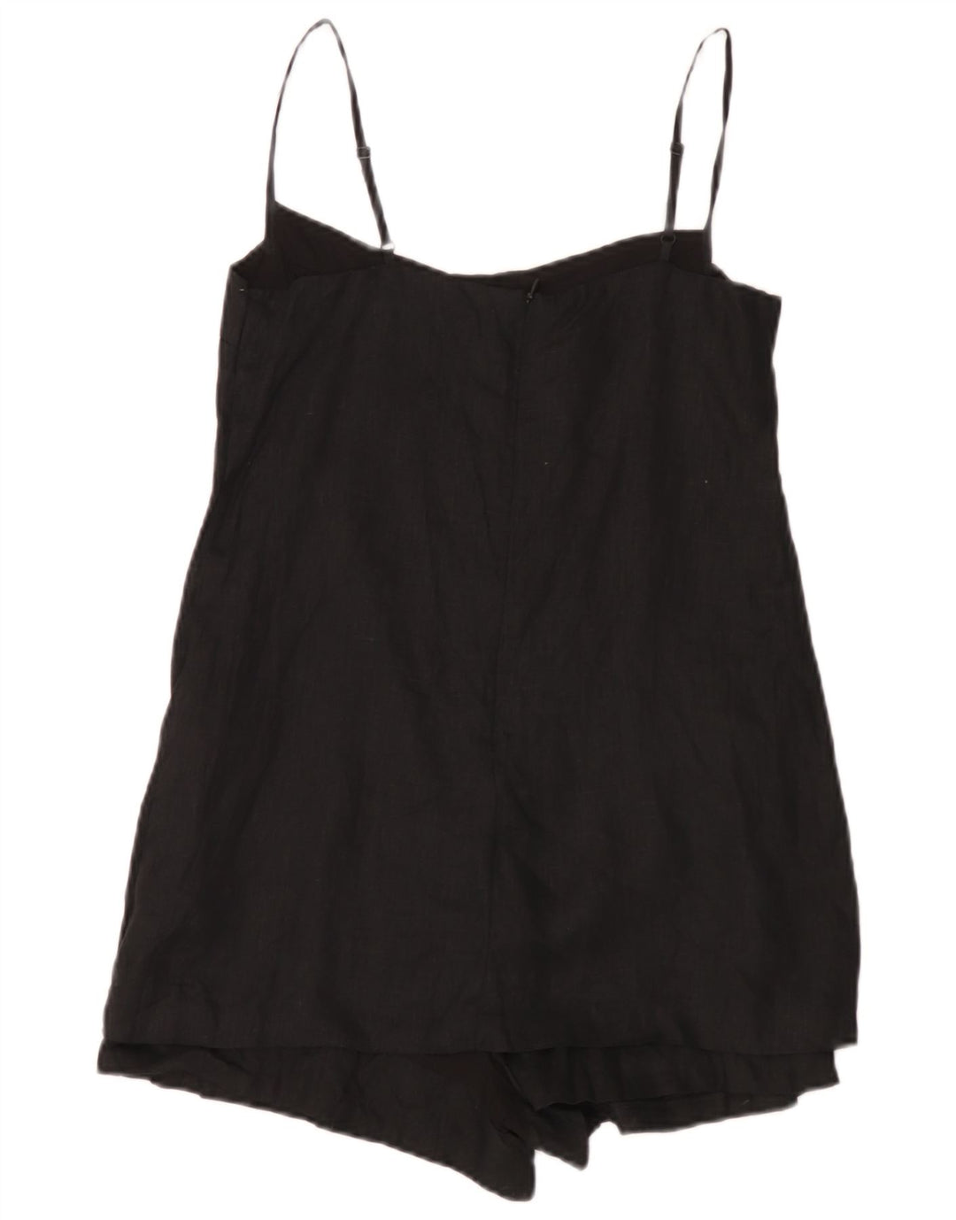 Macacão feminino Zara UK 10 pequeno linho preto