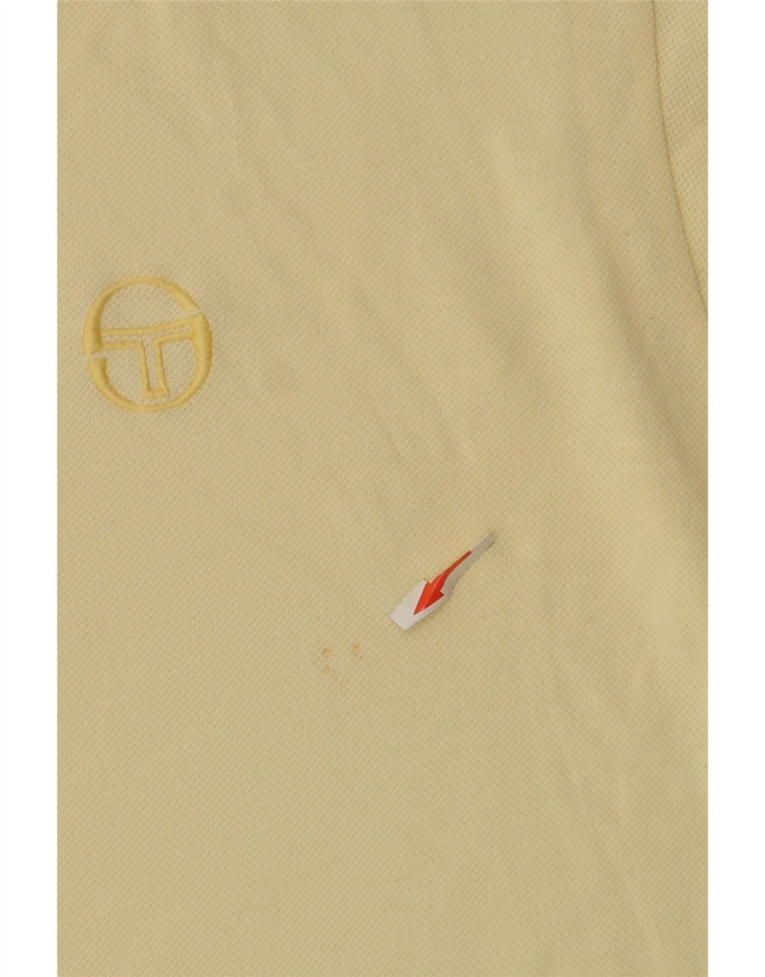 Camisa polo masculina Sergio Tacchini IT 50 algodão amarelo médio