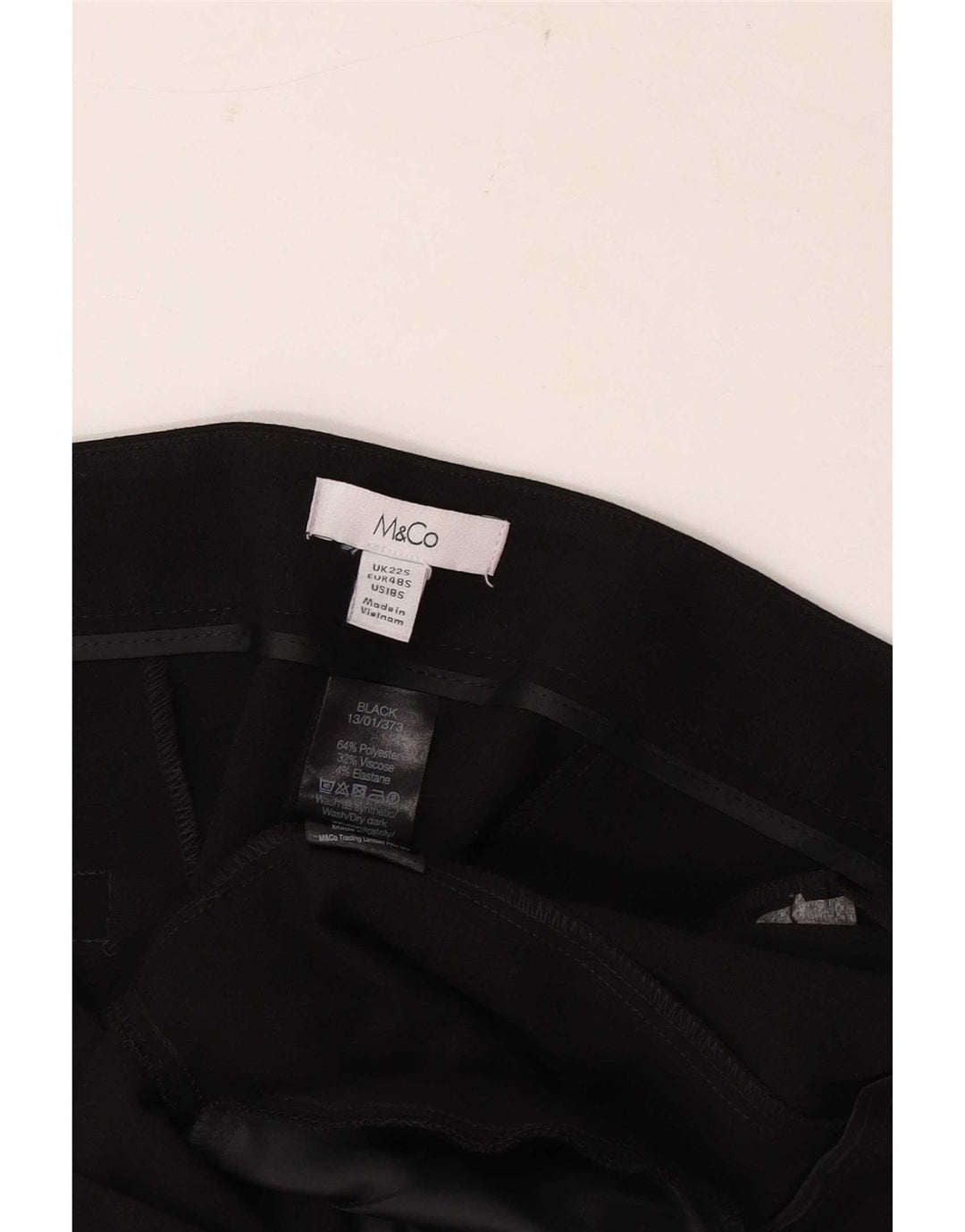 Max&Co. Calça feminina Bootcut Suit UK 22 3XL W42 L29 Poliéster Preto