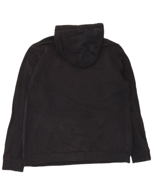 Jumper com capuz gráfico feminino Adidas UK 20/22 XL algodão preto
