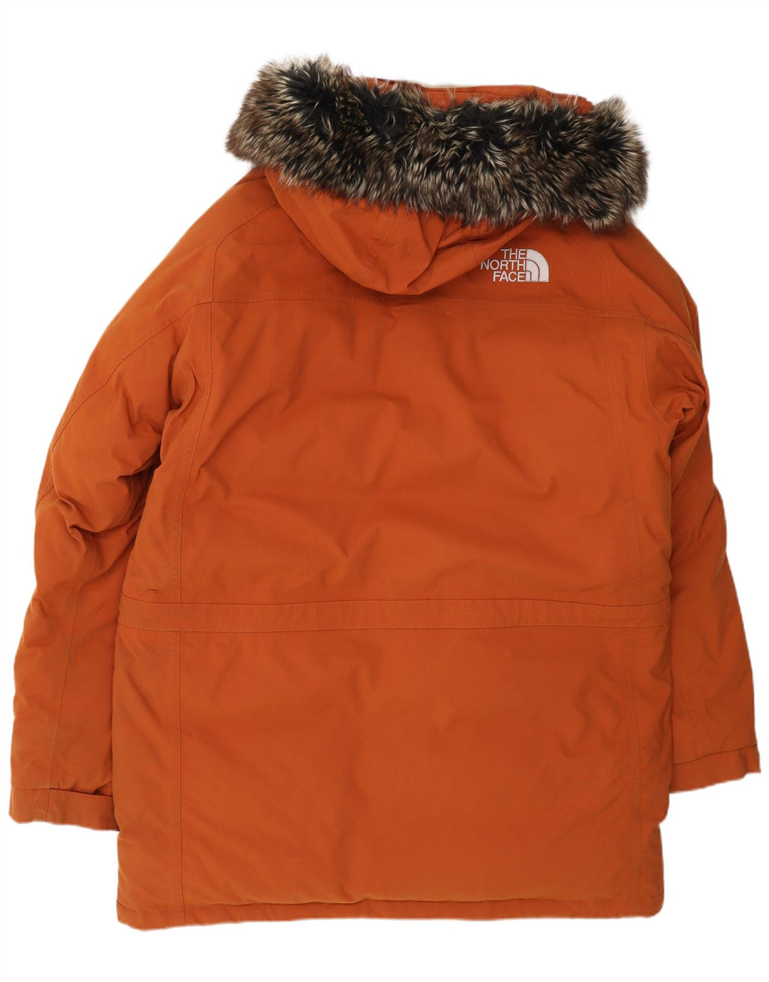 Jaqueta Parka masculina com capuz The North Face Reino Unido 38 Nylon laranja médio