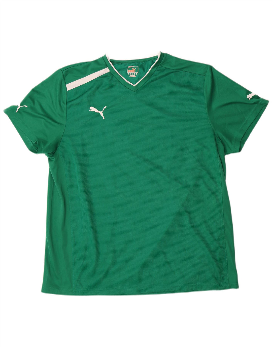 Camiseta masculina Puma Top 2XL verde colorblock