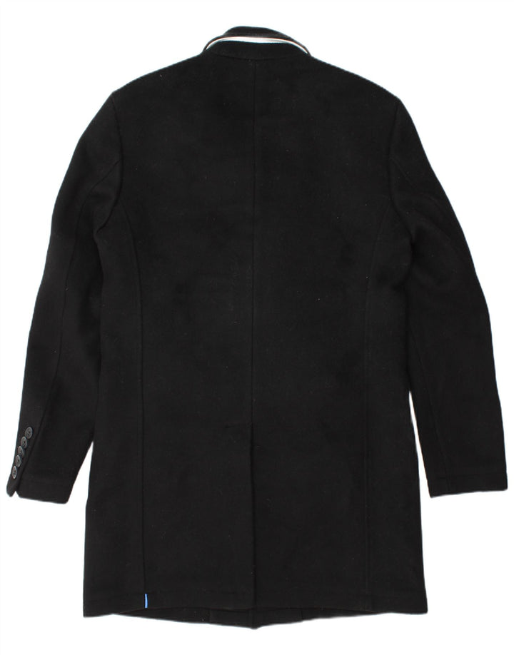 Sobretudo masculino SUPERDRY UK 40 grande lã preta