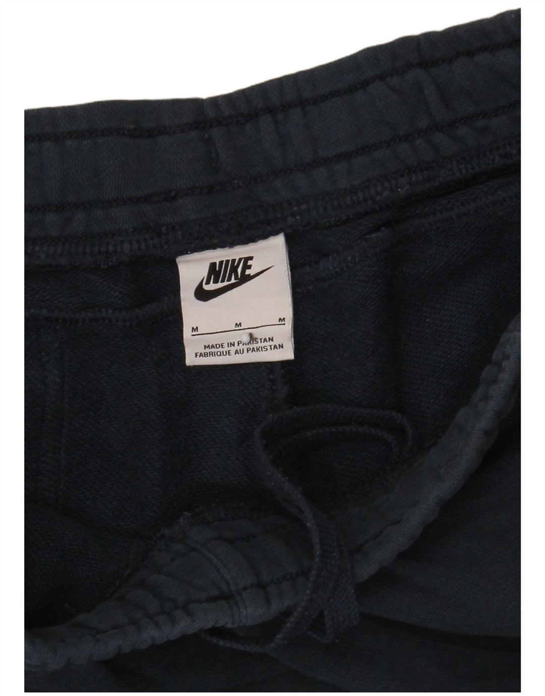 Shorts esportivos gráficos masculinos Nike médio azul marinho algodão