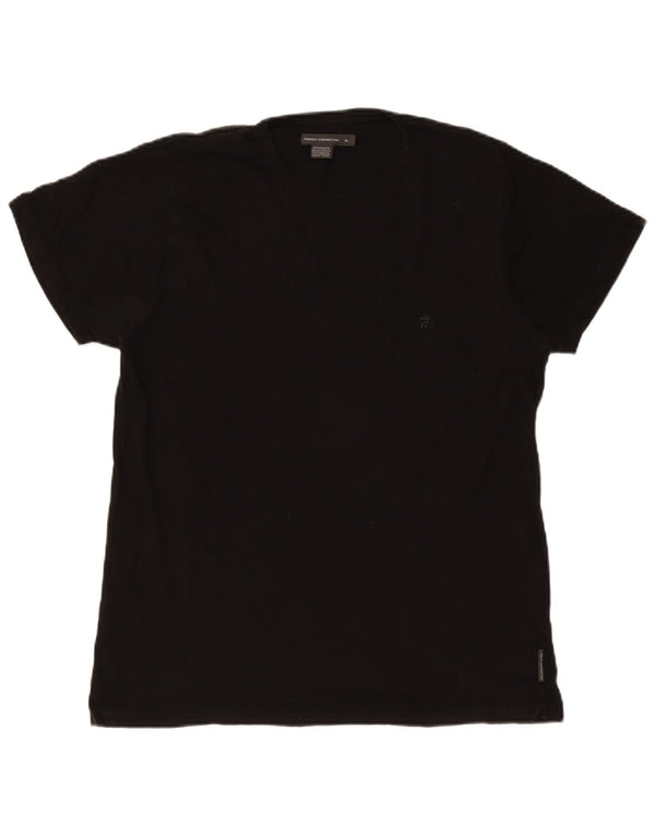 Camiseta masculina French Connection Top XL algodão preto