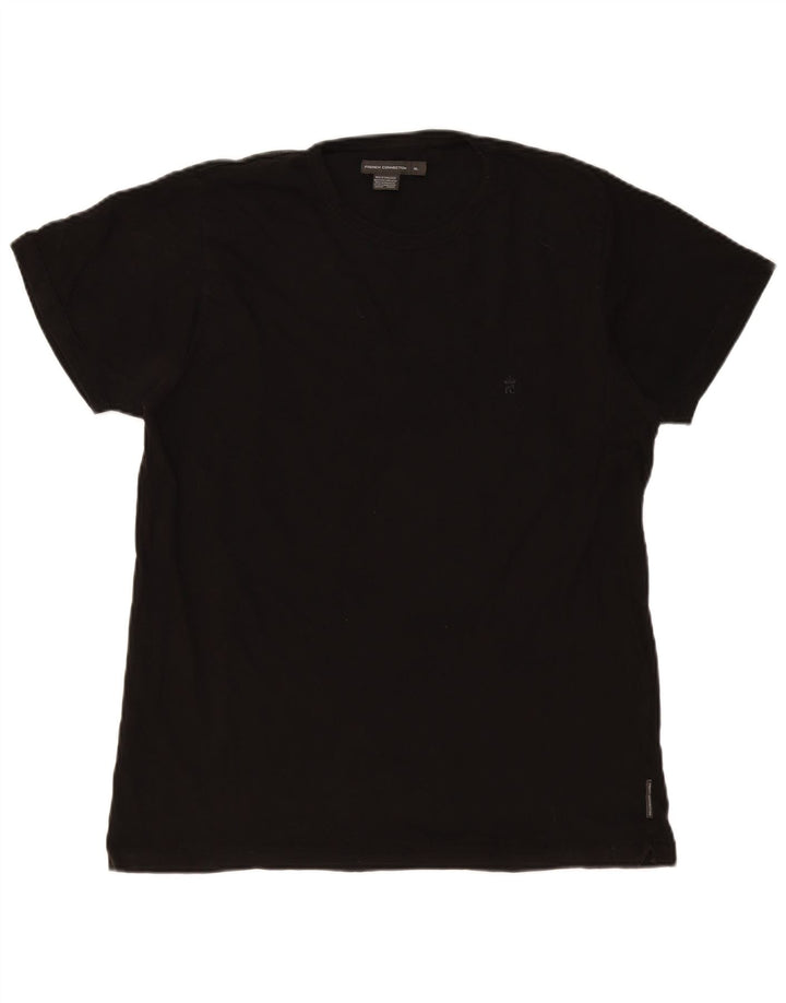 Camiseta masculina French Connection Top XL algodão preto