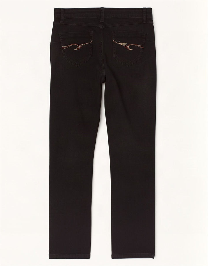 Desigual Jeans Skinny Feminino W32 L32 Preto Houndstooth