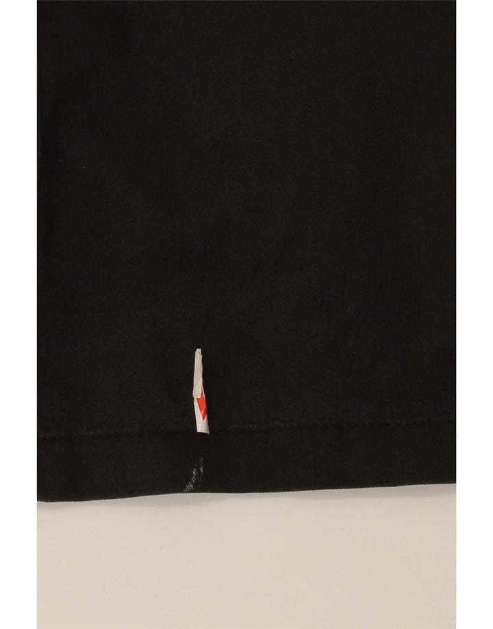 Calças cargo retas masculinas Dickies W26 L30 poliéster preto