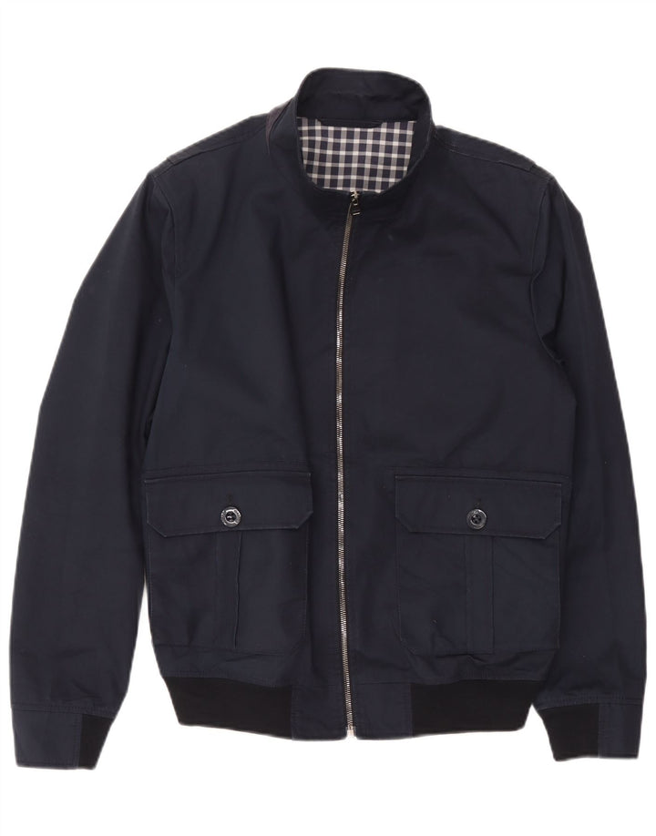 Jaqueta bomber masculina Mabrun UK 38 azul marinho médio