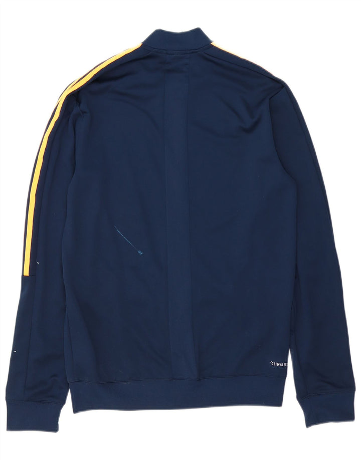 ADIDAS Mens Climalite Tracksuit Top Jacket UK 36/38 Pequeno Azul Marinho