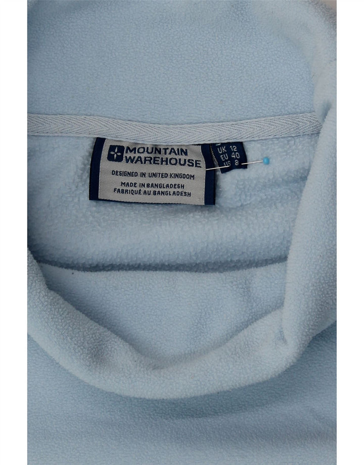 Suéter feminino de lã com gola redonda Mountain Warehouse Reino Unido 12 azul médio