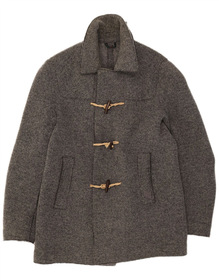 Jaqueta masculina de malha Fred Perry UK 40 grande lã cinza