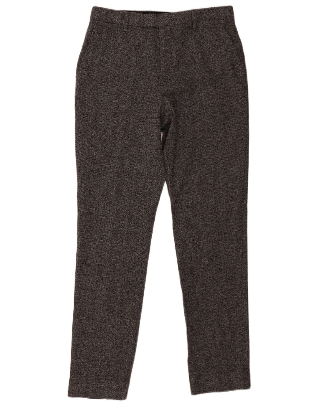 Calça masculina Reiss Slim Suit W32 L30 lã cinza