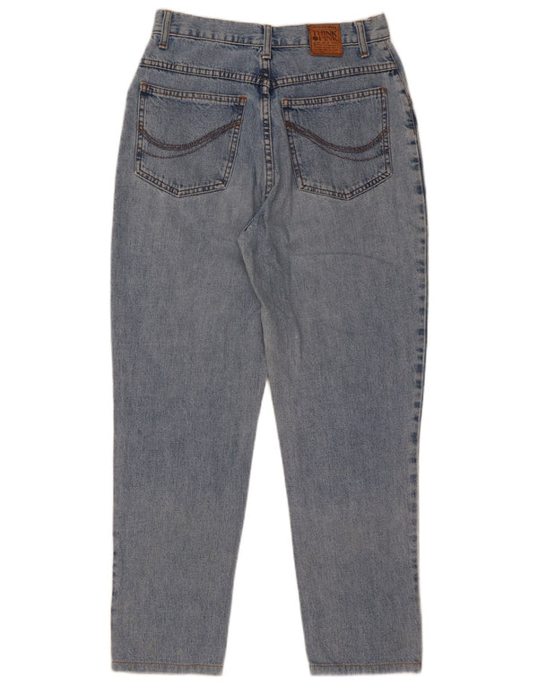 Think Pink Calça Jeans Feminina Cintura Alta Cônica IT 42 Médio W26 L27 Algodão Azul